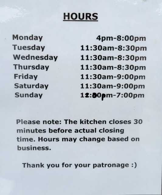 hours holiday 2022